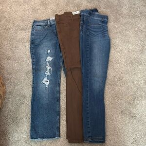 4 girl jeans size 11/12